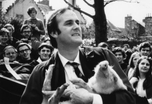 John Cleese's Rectorial Drag.